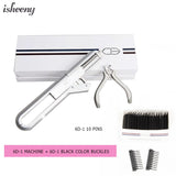 6D Hair Extensions Machine 5 pins 10 pins Human Hair Connector Kits 6D Micro Link Remove Hair Plier Salon Tools Set