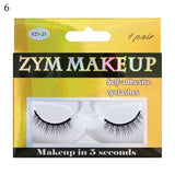 5/1 Pairs/Box Self-adhesive Reusable Fake Eyelashes With Tweezer Glue-Free Lashes Natural Curly Eyelashes pesta?as postizas