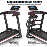 Mute Smart Electric Foldable Treadmill Multi-Functional Gym Equipment Home Running Machine Folding Treadmill LED Touch Display