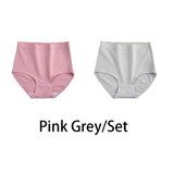 2PCS/Set Women Plus Size Panties Body Shaper Cotton Underwear Lingerie 6 Colors Sexy Female High Waist Seamless Briefs NKT2119-2