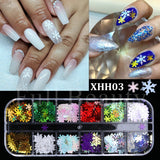 Sparkly Foil Nails Sequins Irregular Aluminum Gold Red Summer Design Set Nail Glitter Flakes Gel DIY Manicure Accessories CH950