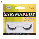 5/1 Pairs/Box Self-adhesive Reusable Fake Eyelashes With Tweezer Glue-Free Lashes Natural Curly Eyelashes pesta?as postizas