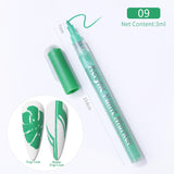 1 Pc Nail Art Graffiti Pen Black Color UV Gel Polish Design Dot Painting Detailing Pen Brushes DIY Nail Art Adorn Tools