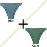 2PCS Women Panties Set Seamless Underwear Set Female Low Rise Briefs Underpants Sexy Lingerie Pantys 2022